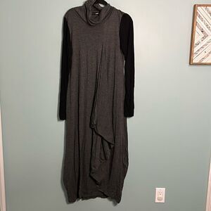 Alembika Assymetric Long Sleeve Maxi Dress